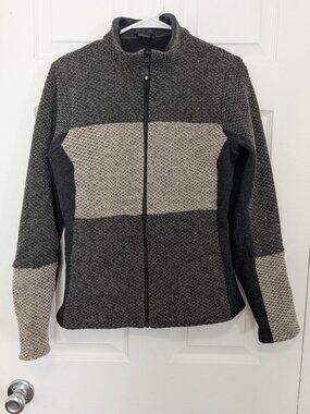 Montura Trendy Wool Zip Sweater Jacket Womens Medium Gray Gorpcore Alpine Ski